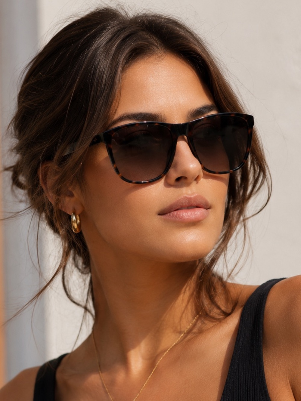 Mark by Mark Jacob Cat-Eye Sunglasses - Black/Brown